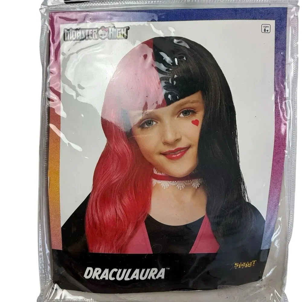 NEW Lot of 6 Monster High Wig Clawdeen Draculaura Frankie Stein Dress Up Costume